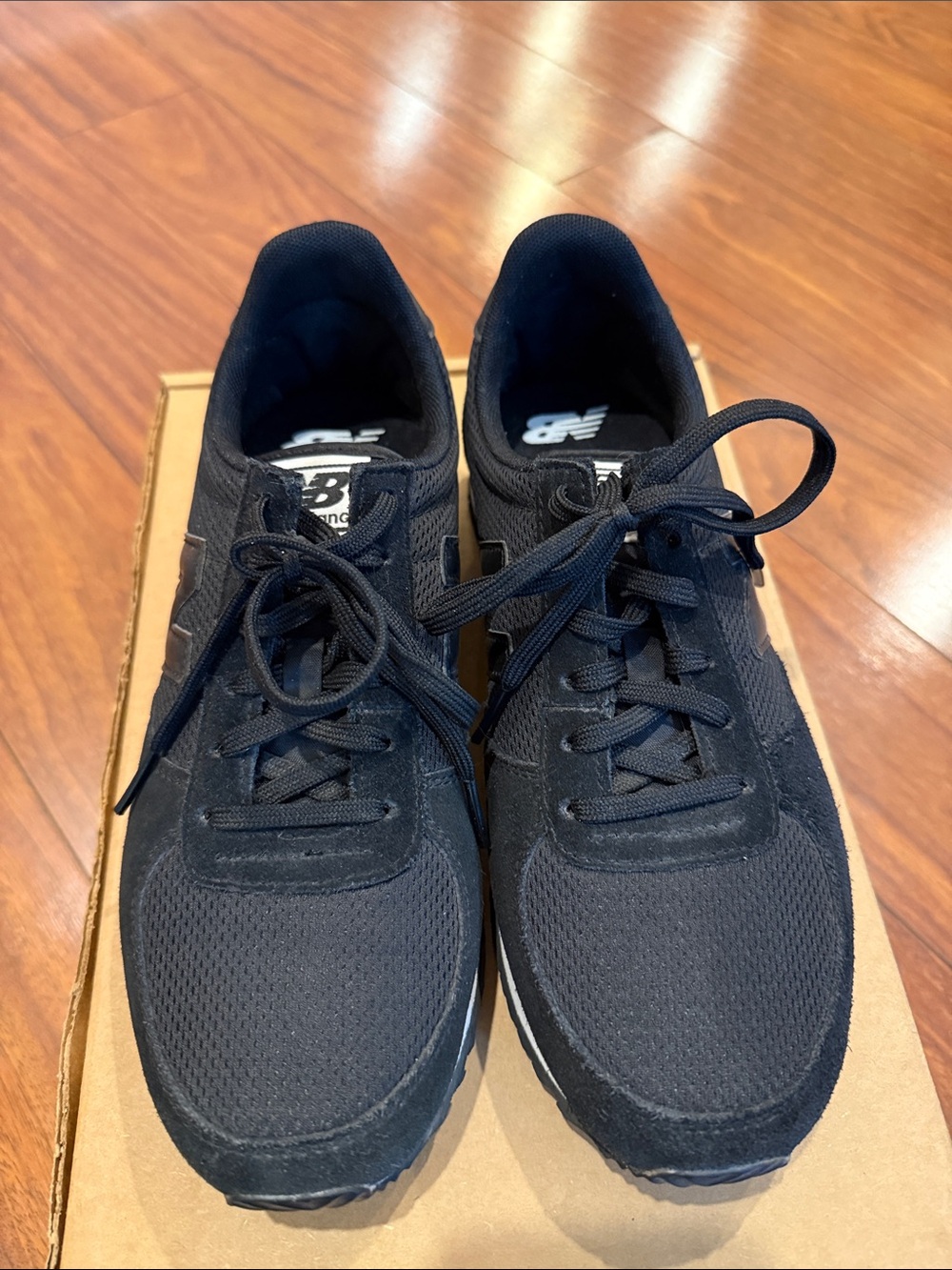 New Balance Women’s Black Mesh & Suede Sneakers